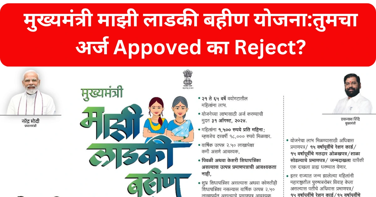 Mukhyamantri Mazi Ladki Bahin Yojana Form Rejected Reasons