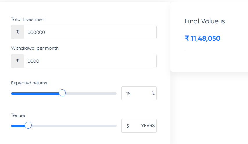 Systematic Withdrawal Plan-SWP